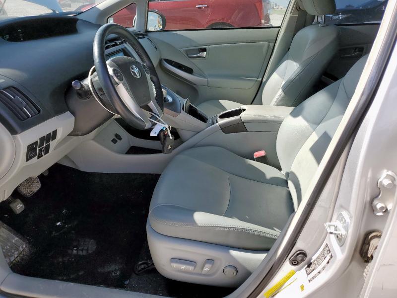 JTDKN3DU7D5557540 - 2013 TOYOTA PRIUS SILVER photo 7