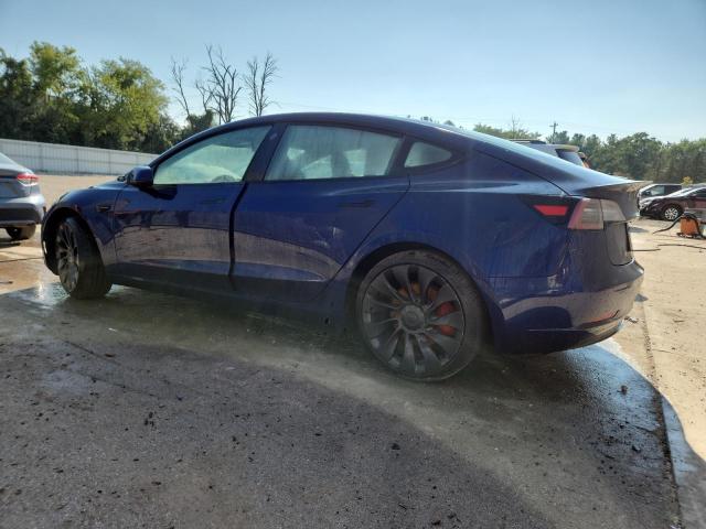 5YJ3E1EC5PF591221 - 2023 TESLA MODEL 3 أزرق صورة 2