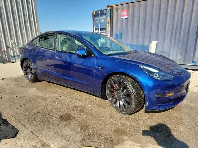 5YJ3E1EC5PF591221 - 2023 TESLA MODEL 3 أزرق صورة 4