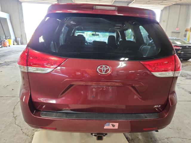 5TDYK3DC8DS313836 - 2013 TOYOTA SIENNA XLE BURGUNDY photo 6
