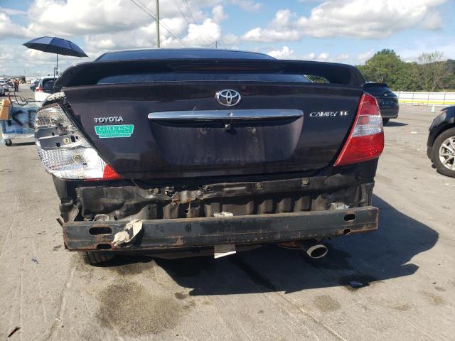 4T1BE30K44U862256 - 2004 TOYOTA CAMRY LE PURPLE photo 6