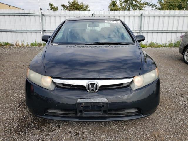 1HGFA16496L807035 - 2006 HONDA CIVIC LX BLACK photo 5