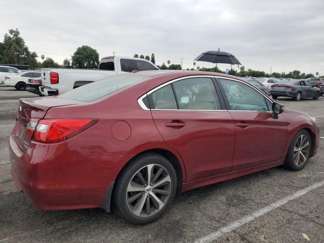 4S3BNAJ60F3033977 - 2015 SUBARU LEGACY 2.5I LIMITED RED photo 3