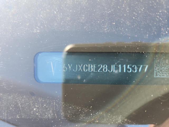 5YJXCBE28JF115377 - 2018 TESLA MODEL X Mavi fotoğraf 13