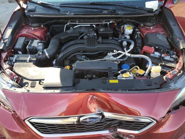 4S3GTAD66H3754640 - 2017 SUBARU IMPREZA PREMIUM PLUS BURGUNDY photo 12