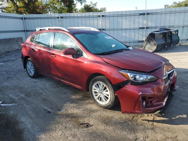 4S3GTAD66H3754640 - 2017 SUBARU IMPREZA PREMIUM PLUS BURGUNDY photo 4