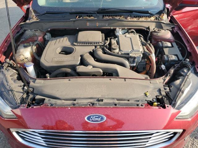 3FA6P0LU9KR210867 - 2019 FORD FUSION SE RED photo 11
