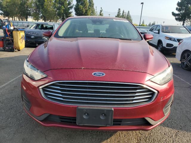 3FA6P0LU9KR210867 - 2019 FORD FUSION SE RED photo 5