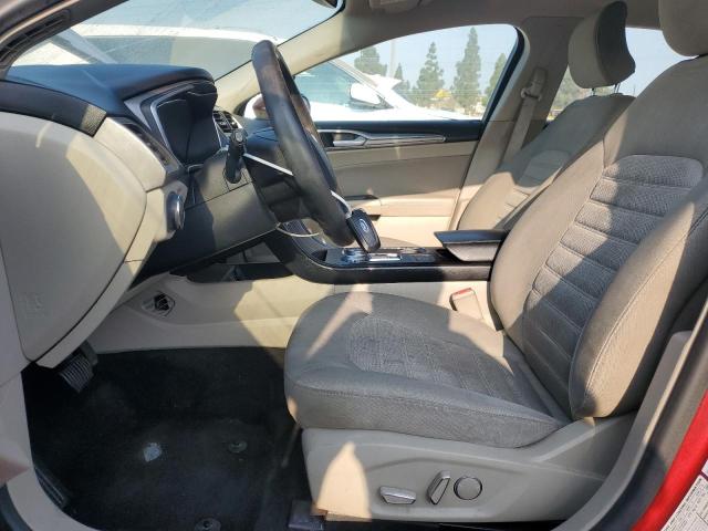 3FA6P0LU9KR210867 - 2019 FORD FUSION SE RED photo 7