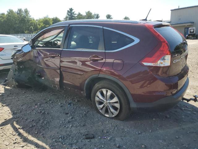 5J6RM4H76EL016000 - 2014 HONDA CR-V EXL MAROON photo 2