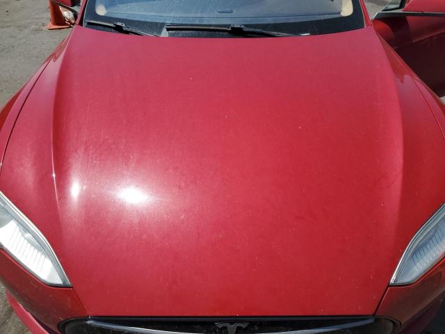 5YJSA1BC0DFP10901 - 2013 TESLA MODEL S RED photo 11