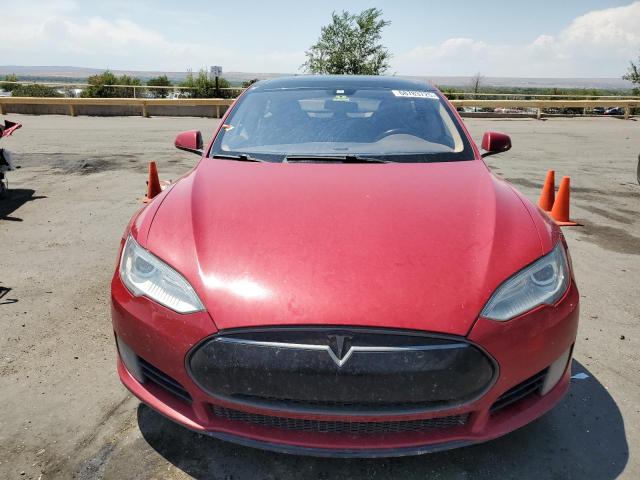 5YJSA1BC0DFP10901 - 2013 TESLA MODEL S RED photo 5