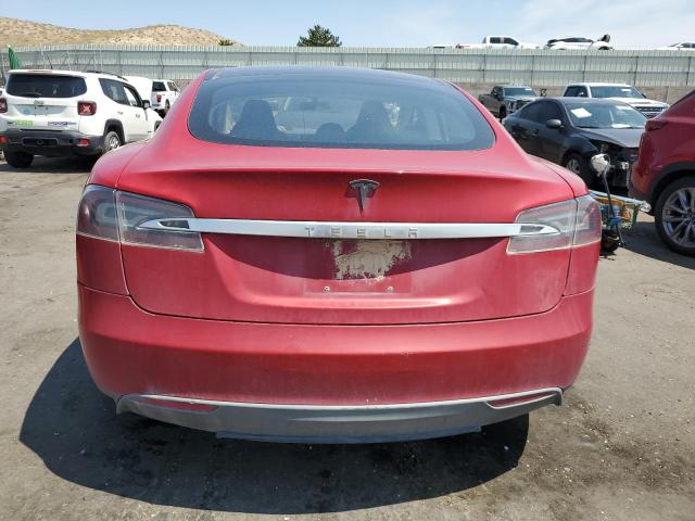 5YJSA1BC0DFP10901 - 2013 TESLA MODEL S RED photo 6