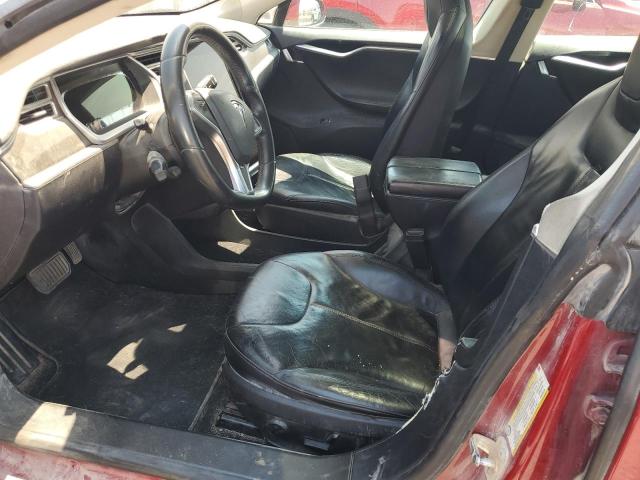 5YJSA1BC0DFP10901 - 2013 TESLA MODEL S RED photo 7