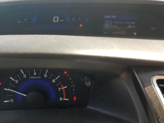 19XFB2F55DE027243 - 2013 HONDA CIVIC LX SILVER photo 9