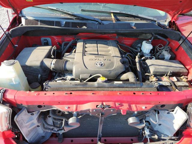 5TFUW5F14BX199335 - 2011 TOYOTA TUNDRA DOUBLE CAB SR5 RED photo 11