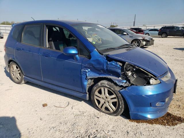 JHMGD38607S047751 - 2007 HONDA FIT S 蓝色 照片 4