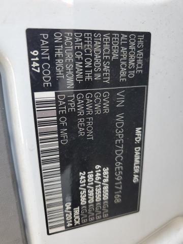 WD3PE7DC6E5917168 - 2014 MERCEDES-BENZ SPRINTER 2500 白色 照片 12