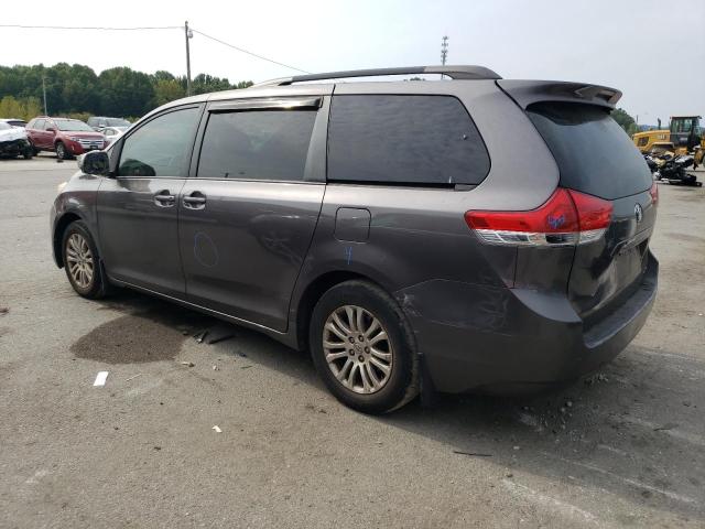 5TDYK3DC5DS388445 - 2013 TOYOTA SIENNA XLE GRAY photo 2