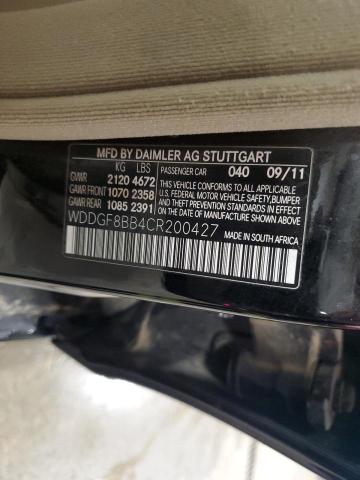 WDDGF8BB4CR200427 - 2012 MERCEDES-BENZ C 300 4MATIC BLACK photo 12