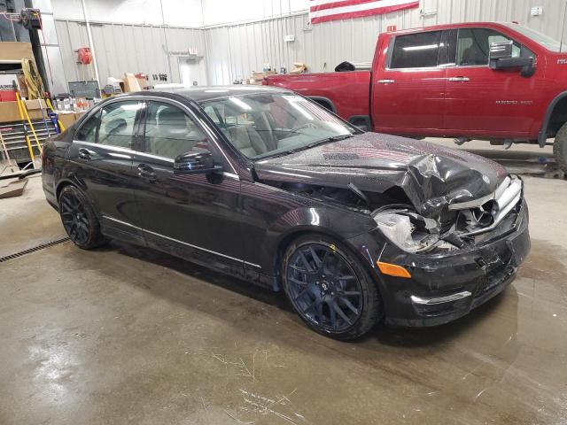 WDDGF8BB4CR200427 - 2012 MERCEDES-BENZ C 300 4MATIC BLACK photo 4