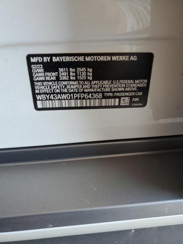 WBY43AW01PFP64368 - 2023 BMW I4 EDRIVE 35 WHITE photo 12