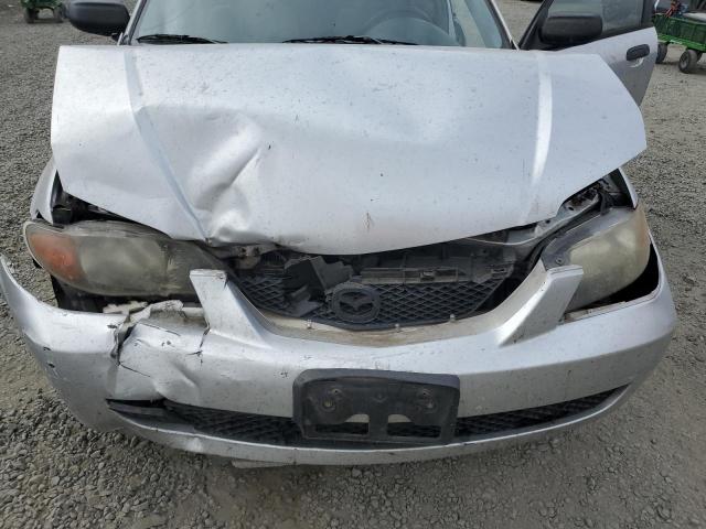 JM1BJ225431141131 - 2003 MAZDA PROTEGE DX SILVER photo 11