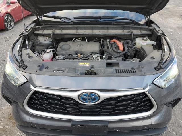 5TDHBRCH6MS518149 - 2021 TOYOTA HIGHLANDER HYBRID XLE GRAY photo 12