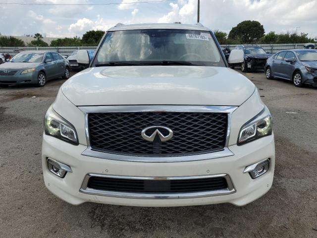 JN8AZ2ND6G9801625 - 2016 INFINITI QX80 WHITE photo 5