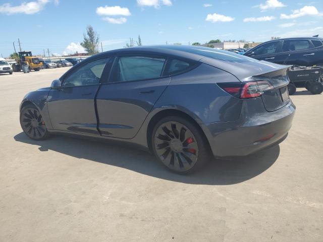 5YJ3E1EC7NF273825 - 2022 TESLA MODEL 3 GRAY photo 2