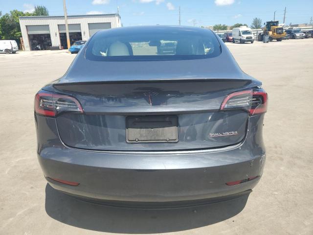 5YJ3E1EC7NF273825 - 2022 TESLA MODEL 3 GRAY photo 6