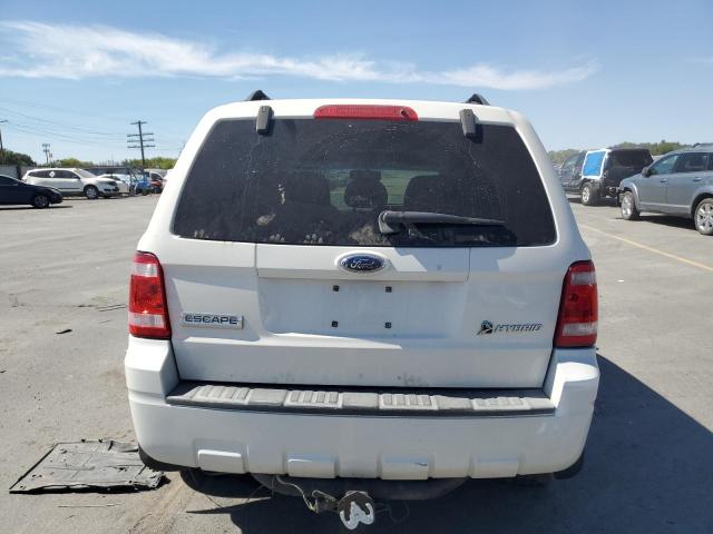 1FMCU59309KB29462 - 2009 FORD ESCAPE HYBRID WHITE photo 6