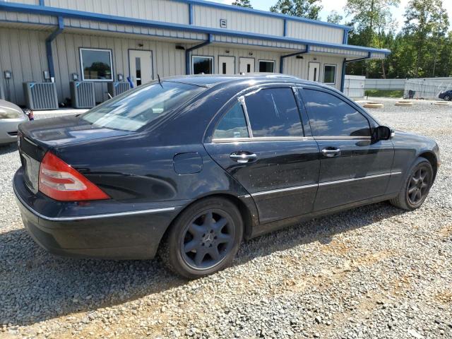 WDBRF61J62E000993 - 2002 MERCEDES-BENZ C 240 BLACK photo 3