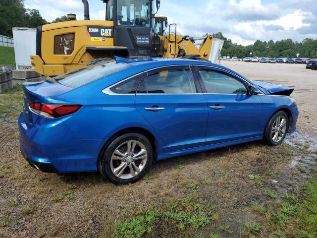 5NPE34AF0JH618317 - 2018 HYUNDAI SONATA SPORT Синий фото 3