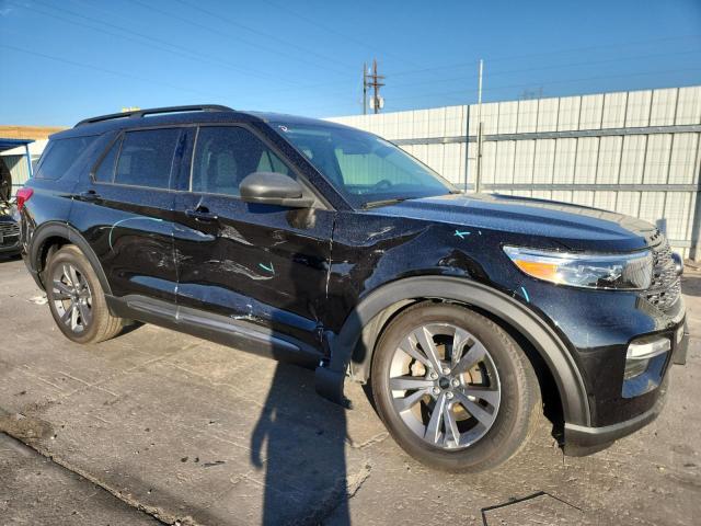 1FMSK8DH2MGA33396 - 2021 FORD EXPLORER XLT Սև լուսանկար 4