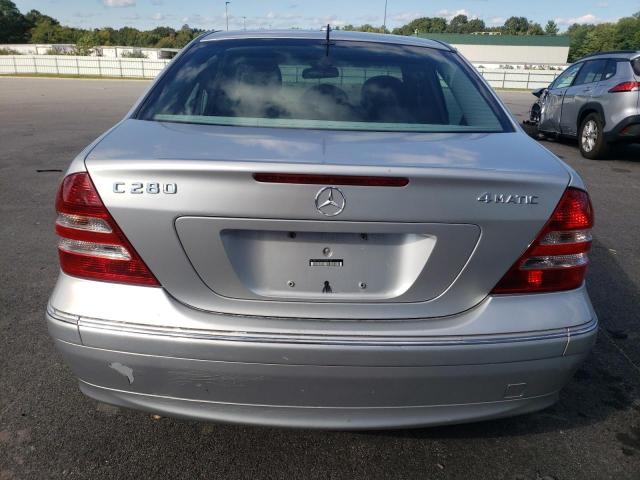 WDBRF92HX7F868154 - 2007 MERCEDES-BENZ C 280 4MATIC SILVER photo 6