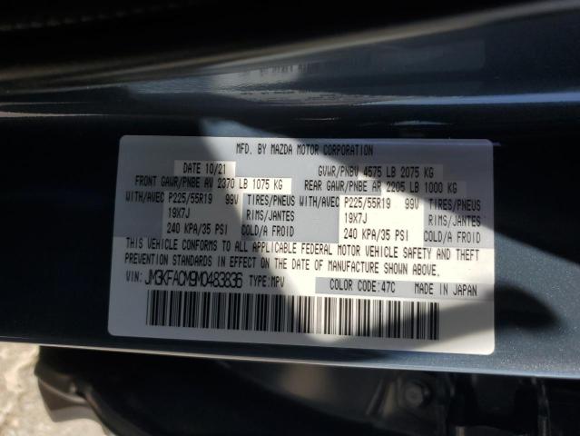 JM3KFACM9M0483836 - 2021 MAZDA CX-5 TOURING გრაფიტი ფოტო 13