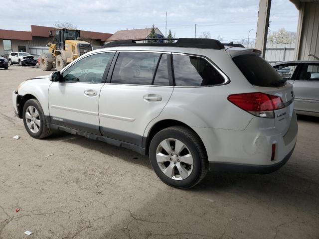 4S4BRCKC5B3418302 - 2011 SUBARU OUTBACK 2.5I LIMITED WHITE photo 2