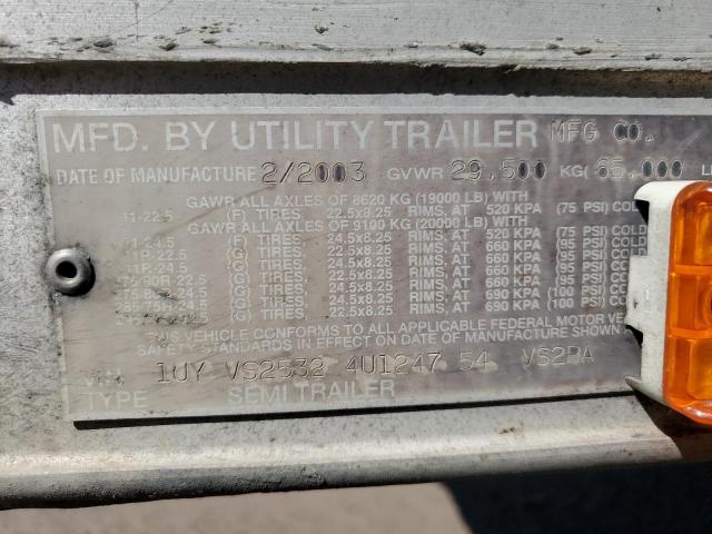 1UYVS25324U124754 - 2004 UTILITY REEFER WHITE photo 10