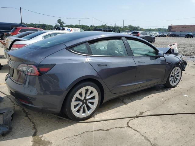 5YJ3E1EA4NF373461 - 2022 TESLA MODEL 3 GRAY photo 3
