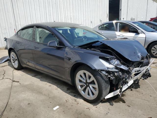 5YJ3E1EA4NF373461 - 2022 TESLA MODEL 3 GRAY photo 4
