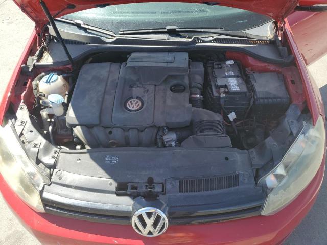WVWBB7AJ6AW377532 - 2010 VOLKSWAGEN GOLF RED photo 11