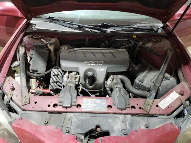 2G2WP522851240933 - 2005 PONTIAC GRAND PRIX 勃艮第红 照片 11