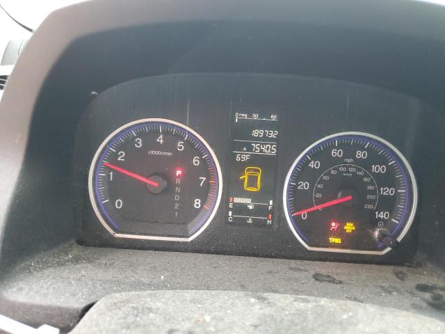 5J6RE38739L032488 - 2009 HONDA CR-V EXL WHITE photo 9