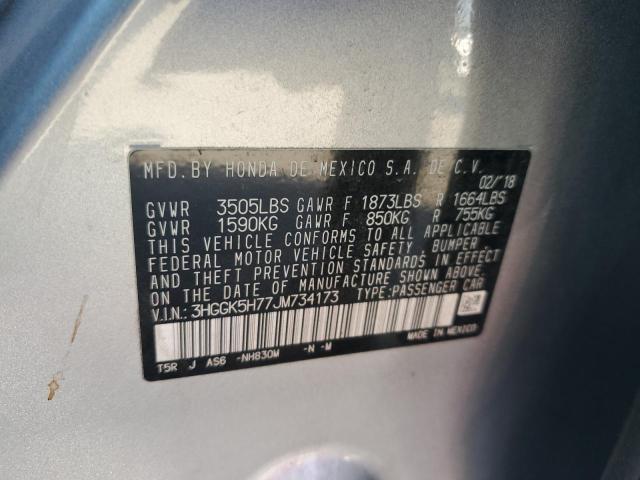 3HGGK5H77JM734173 - 2018 HONDA FIT SPORT SILVER photo 13