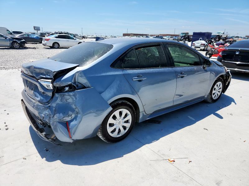 JTDDPMAE8MJ152316 - 2021 TOYOTA COROLLA L BLUE photo 3