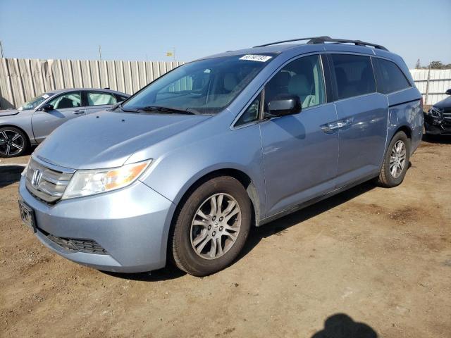 5FNRL5H43DB089220 - 2013 HONDA ODYSSEY EX BLUE photo 1