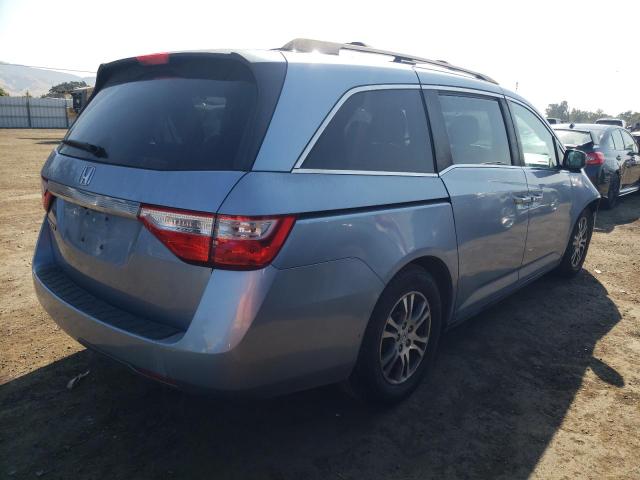 5FNRL5H43DB089220 - 2013 HONDA ODYSSEY EX BLUE photo 3