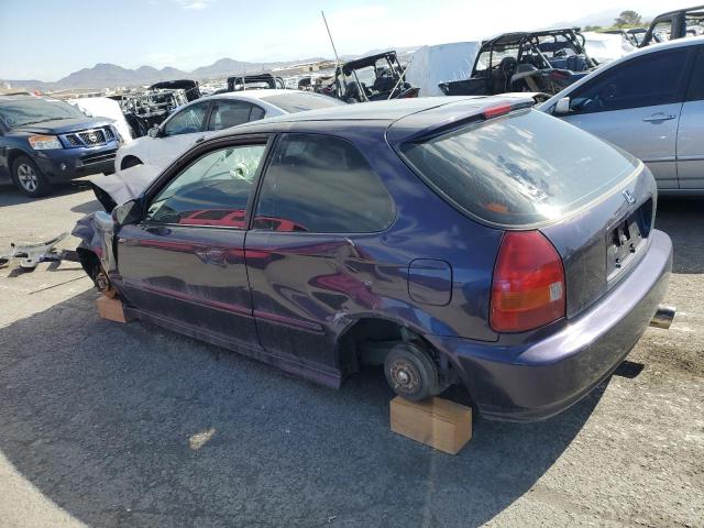 2HGEJ6321VH106657 - 1997 HONDA CIVIC CX PURPLE photo 2