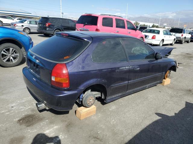 2HGEJ6321VH106657 - 1997 HONDA CIVIC CX PURPLE photo 3